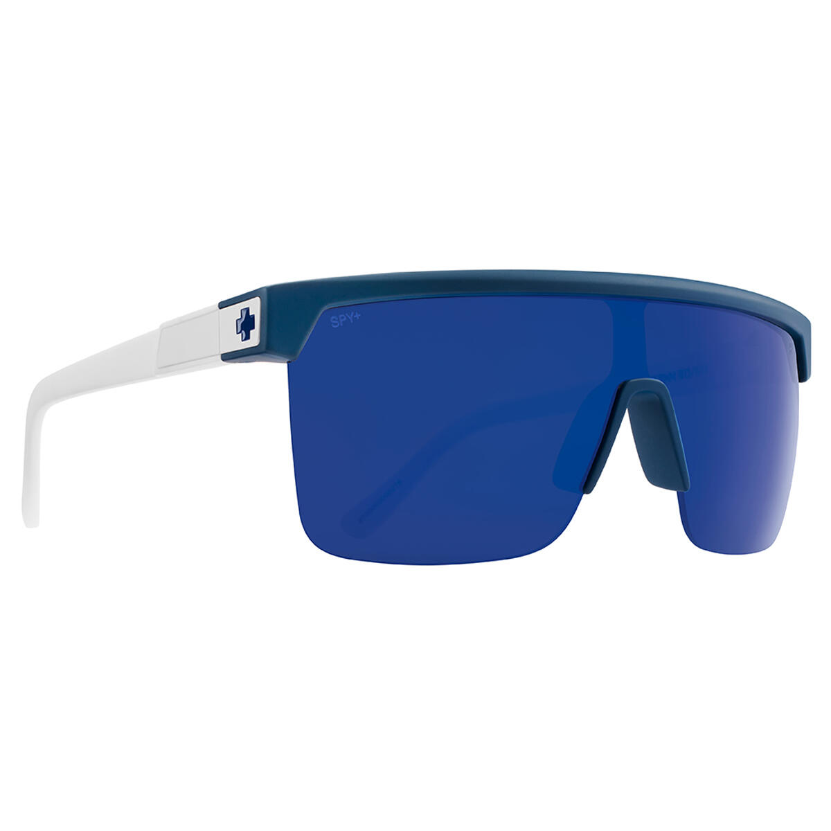Spy - Flynn 5050 Matte Blue Matte White - Happy Gray Green Blue Mirror - Lunettes De Soleil - Bleu - Taille Unique - Decathlon
