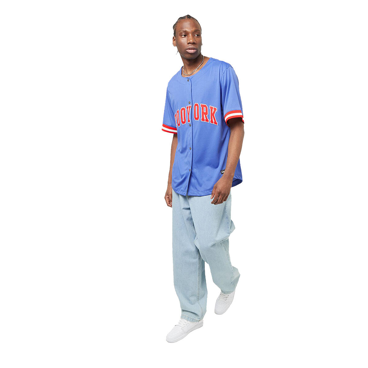 Zoo York Herren Baseball Jersey blau/rot 3/5