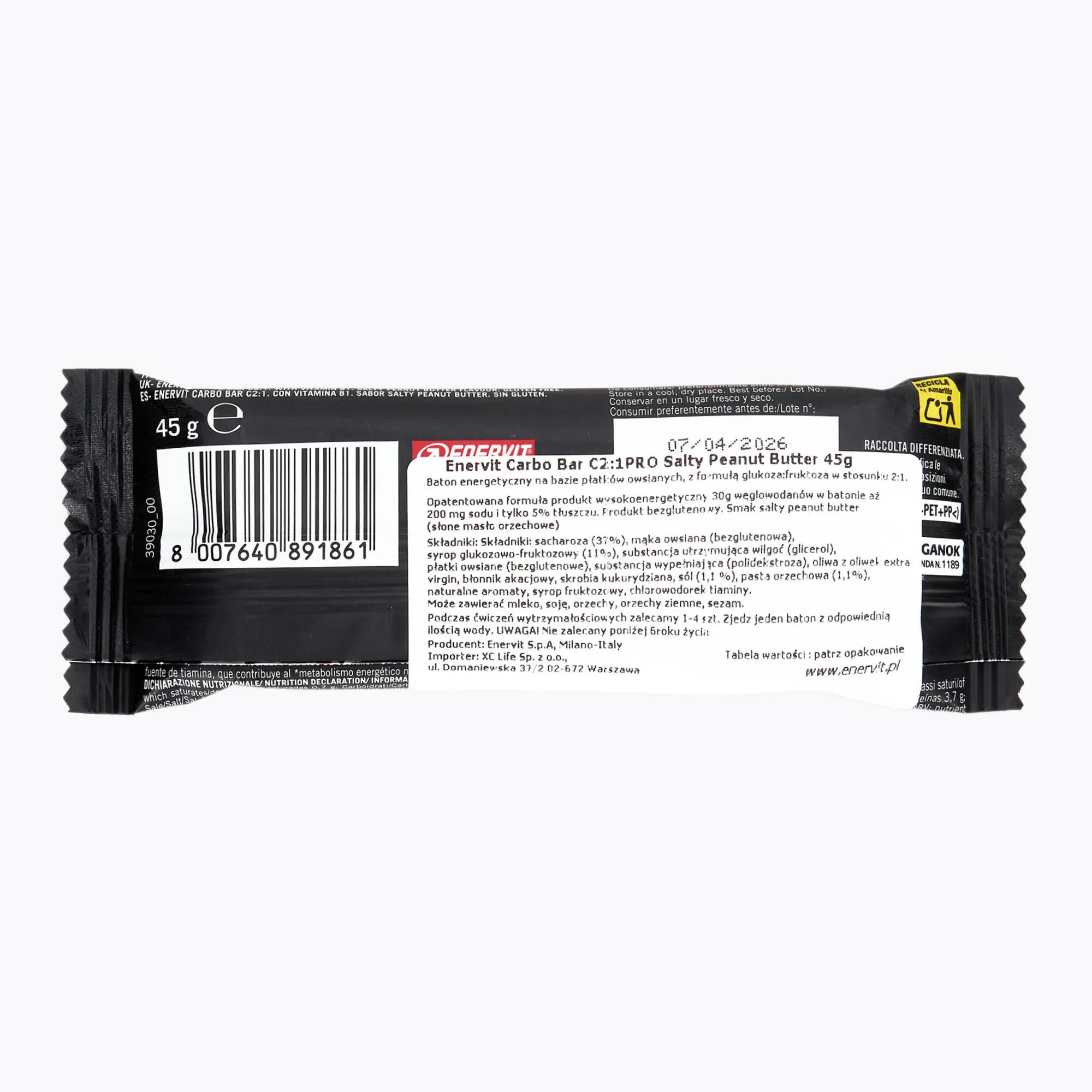 Baton energetyczny Enervit Carbo Bar C2:1 Pro 2/4