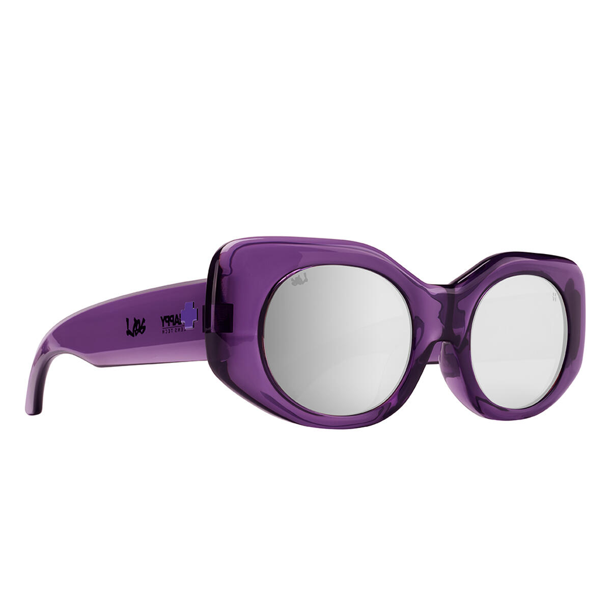 Spy - Hangout Del Translucent Purple - Happy Bronze Platinum Mirror - Lunettes De Soleil - Violet - Taille Unique - Decathlon