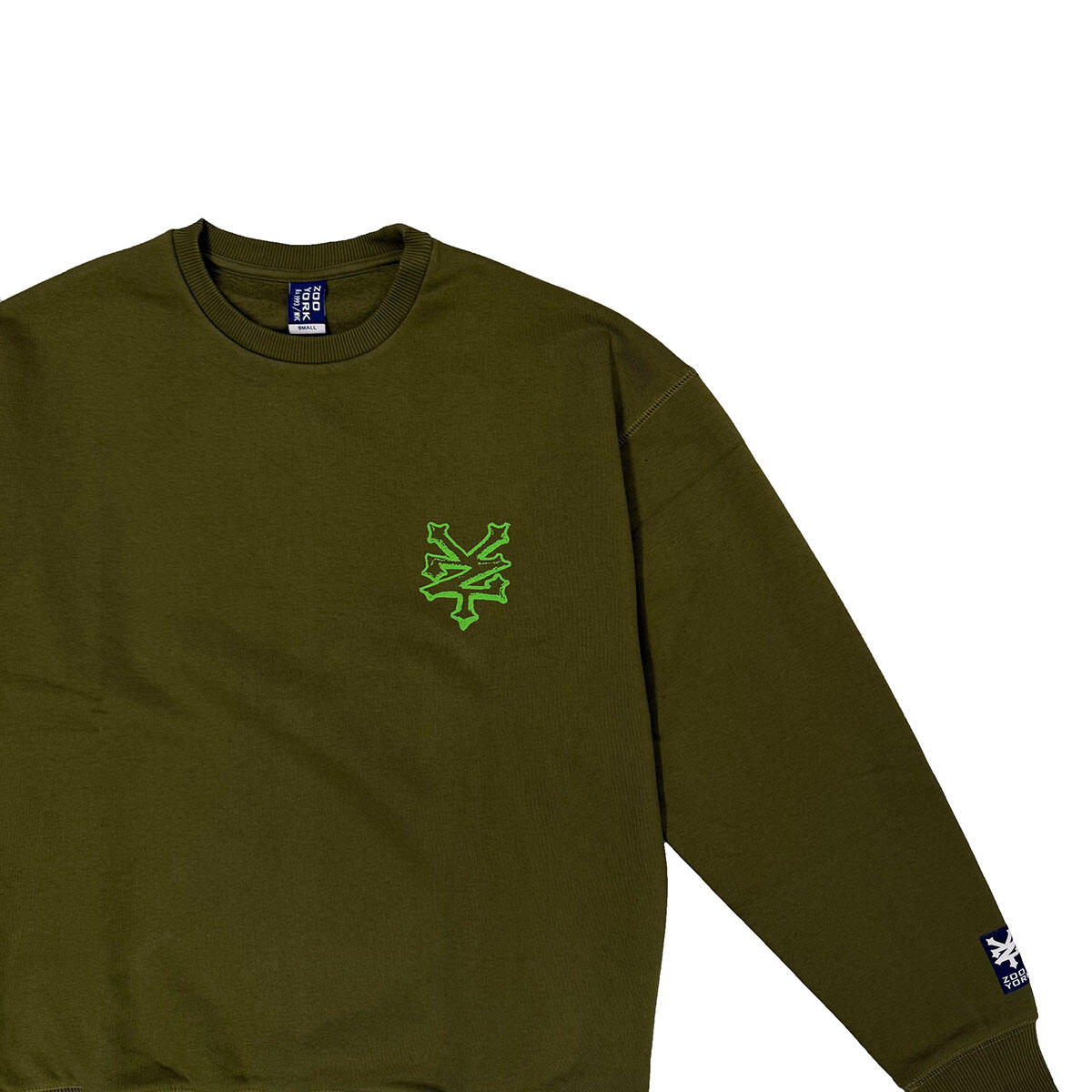 Zoo York Herren Sweater Skeleton Crewneck olive 3/3