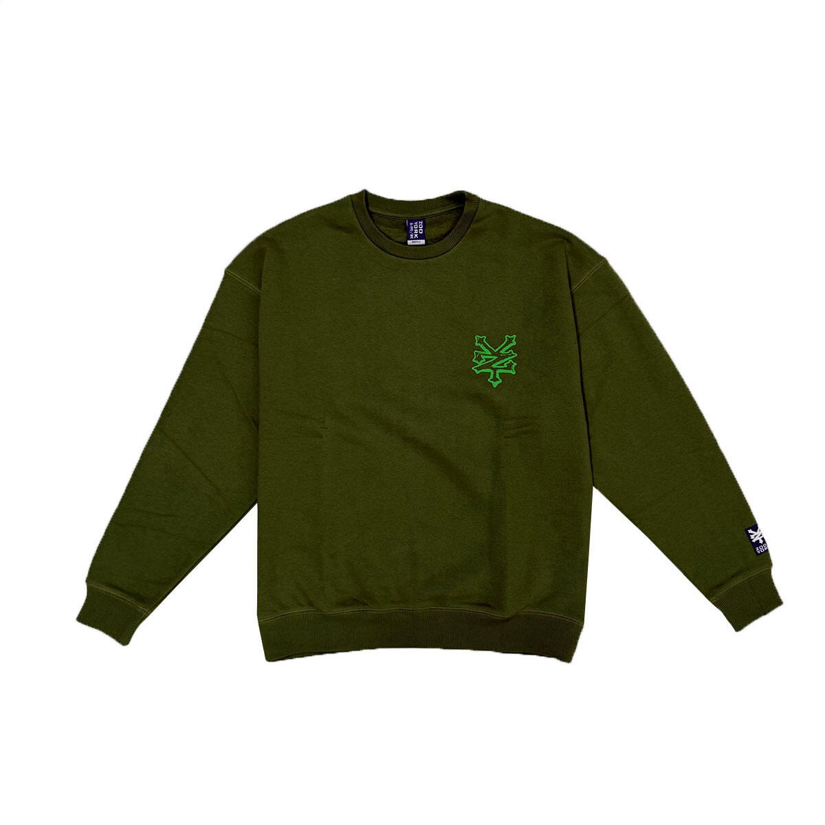 Zoo York Herren Sweater Skeleton Crewneck olive 2/3