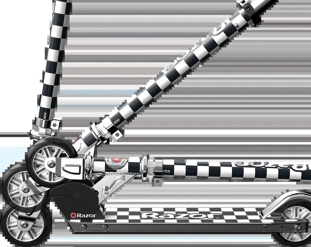 A SPECIAL EDITION SCOOTER - CHECKED OUT - Step voor kinderen - Zwart/Wit 3/7