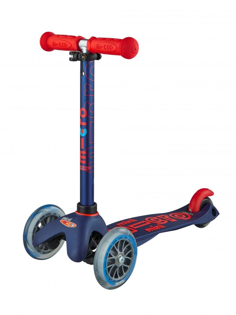 Trottinette 3 roues enfant – Mini Micro Deluxe Bleu Marine 3/7