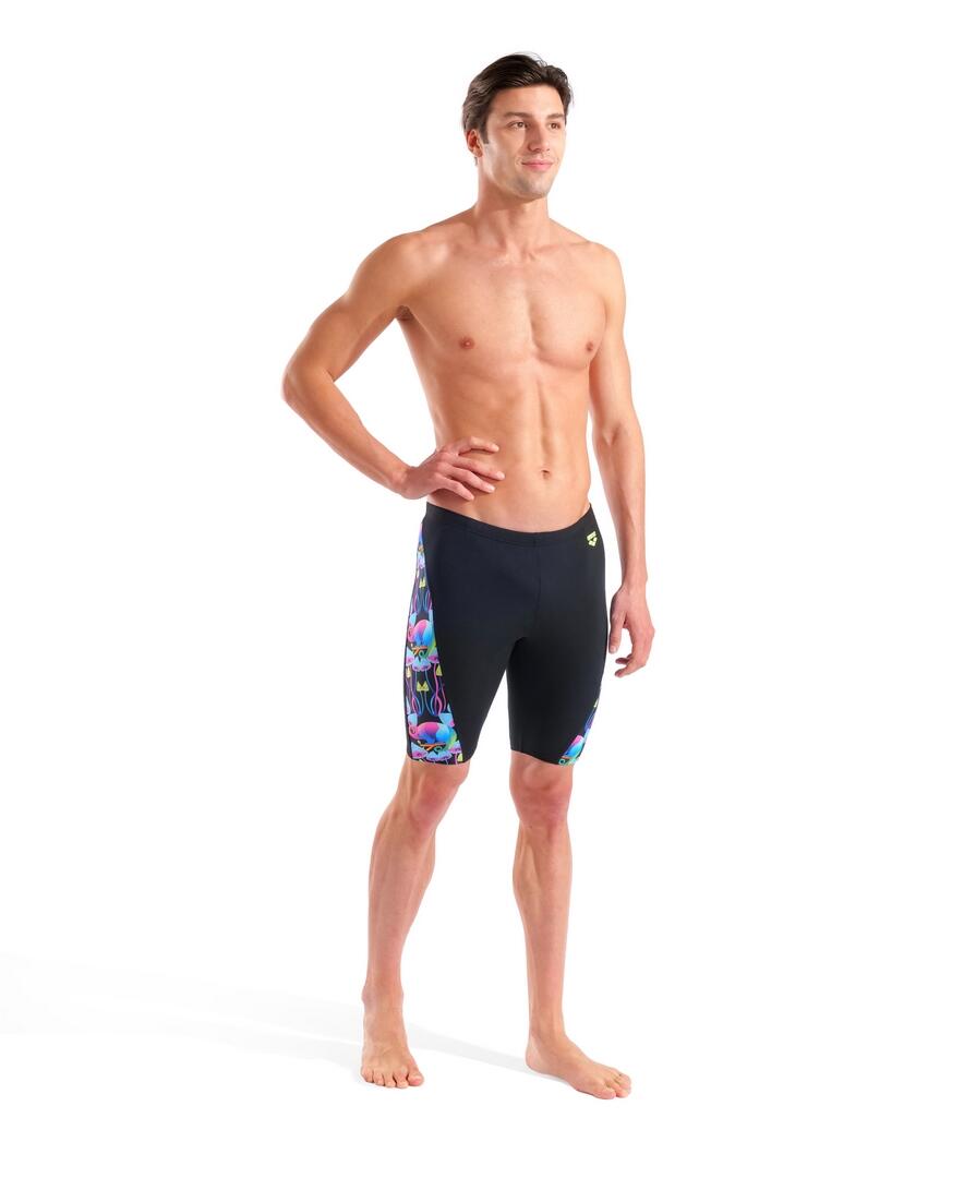 Bañador Jammer Multi Chameleons Black natación Hombre Azul Arena 5/5