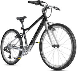 Vélo pour enfants 24 pouces dès 7 ans, super léger, 8 vitesses, Noir et Argent