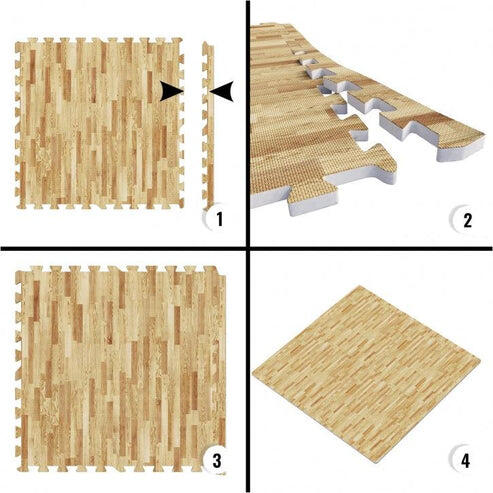 SET DE 8 BORDURES POUR DALLES | MUSCULATION ET FITNESS | COLORIS AU CHOIX 2/7