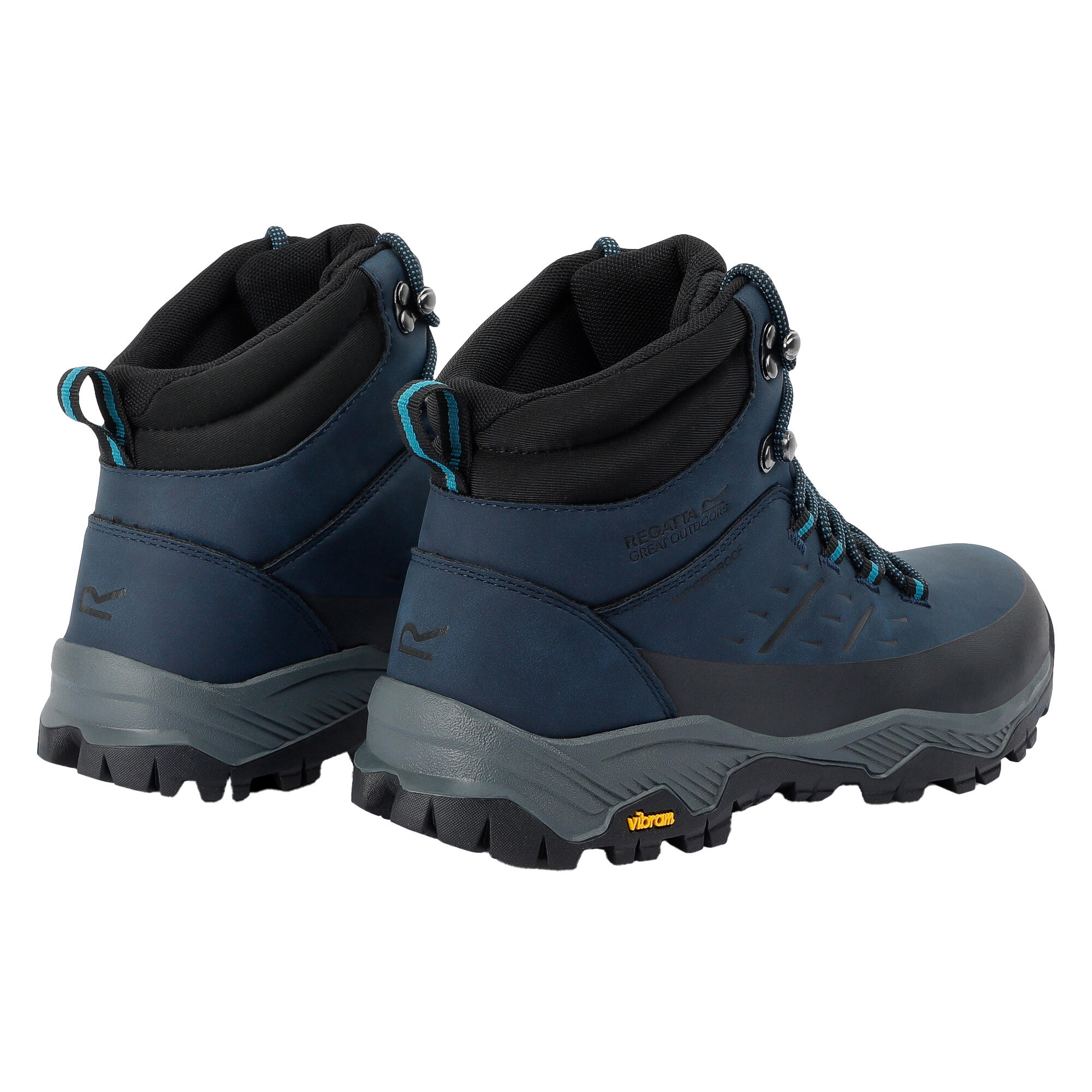 Bottines De Marche BLAKE Femme (Bleu Marine / Bleu Gris) 2/5