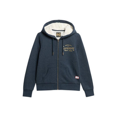 Damen Zip-Hoodie mit metallic Logo Superdry Luxe