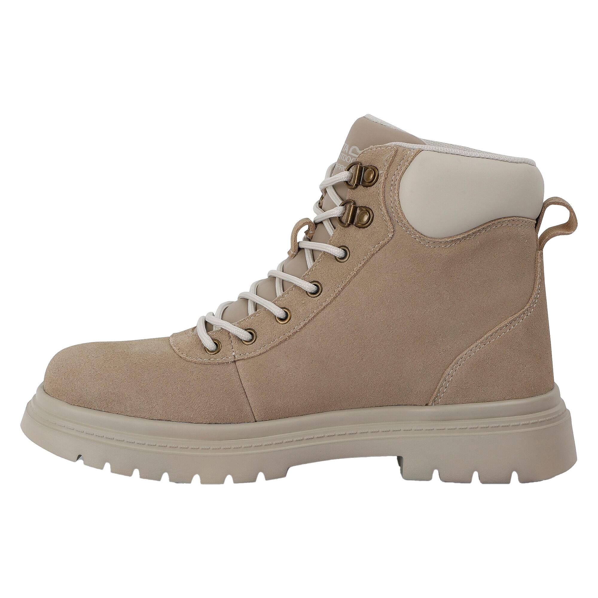 Womens/Ladies Whinton Suede Boots (Taupe/Beige) 3/5