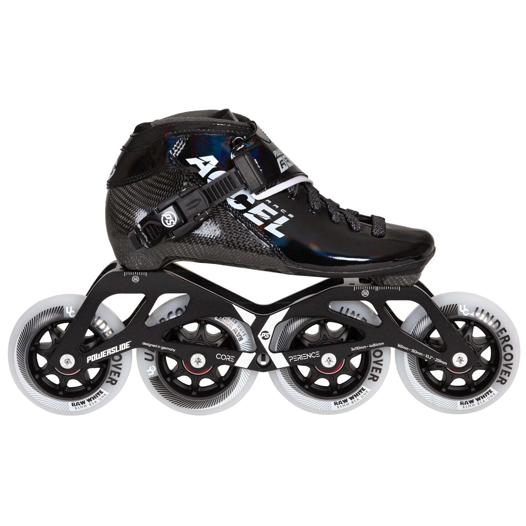 Powerslide - Roller Vitesse Enfant Powerslide Accel Race - Rollers En Ligne - Noir - 32 - Decathlon