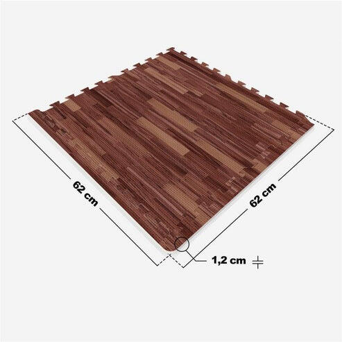 Vloermatten - Beschermingsmatten - 6 matten + 12 eindstukken - Puzzel mat - 2/7