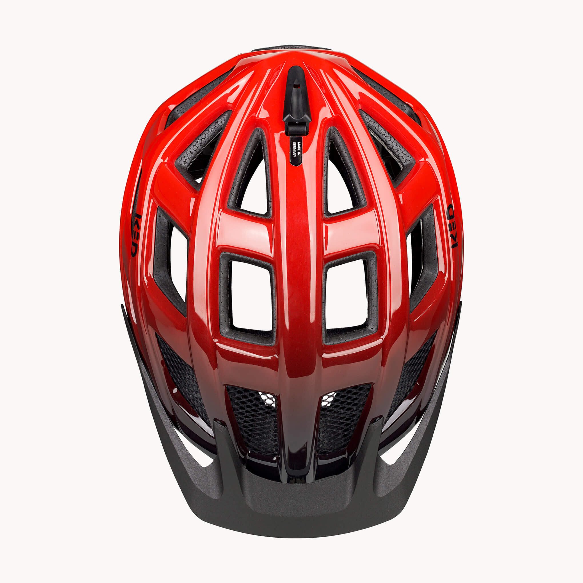 Casque VTT Crom, rouge/noir 3/4
