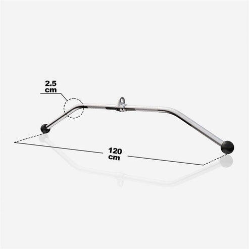 Gorilla Sports Lattrekstang - Handgreep - 120 cm - Anti-slip - Lat Bar 2/7
