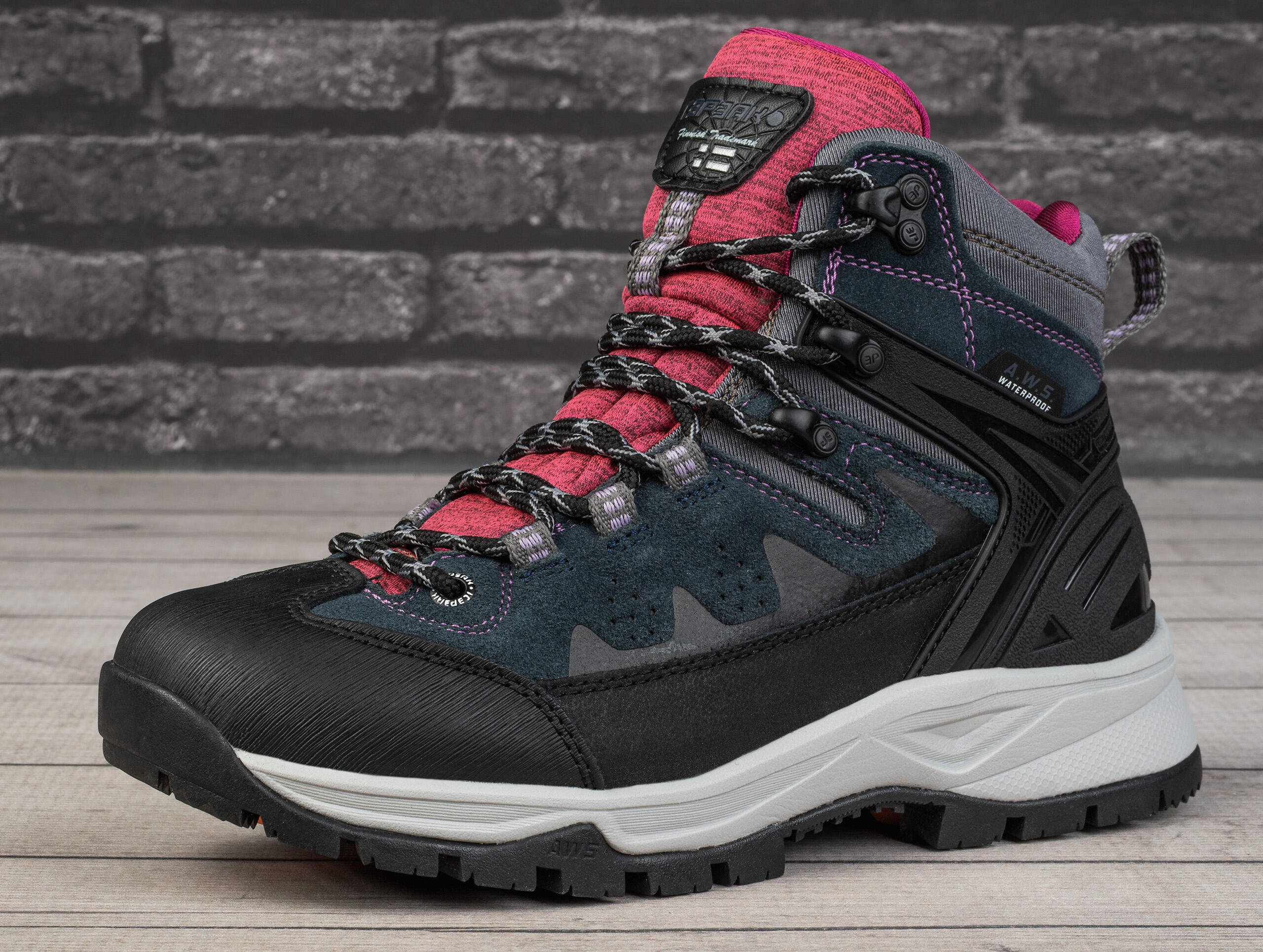 Icepeak Wynne botas de trekking mujer mid-cut impermeables rosa 39 3/7