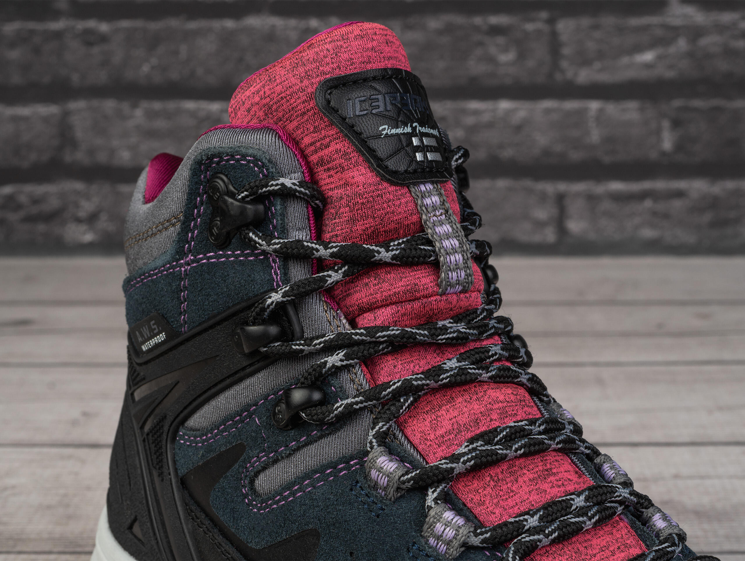 Icepeak Wynne botas de trekking mujer mid-cut impermeables rosa 39 6/7