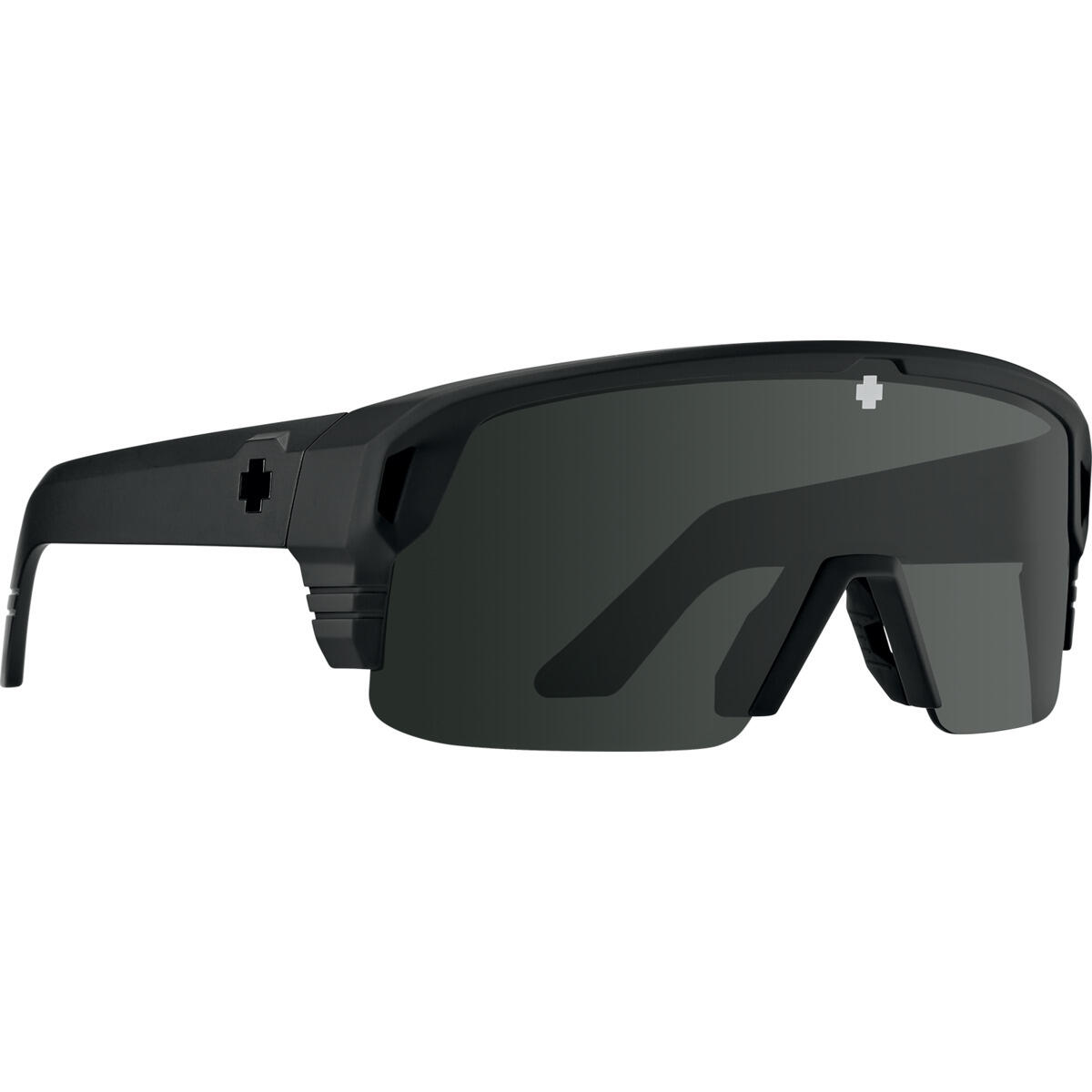 Spy - Monolith 5050 Matte Black - Happy Gray Green Polarized Black Mirror - Lunettes De Soleil - Noir - Taille Unique - Decathlon