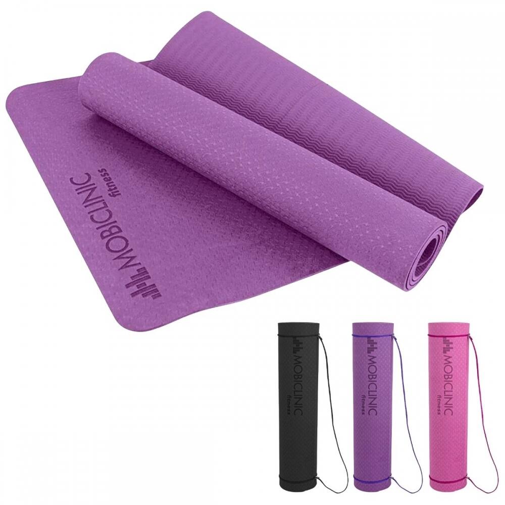 Yoga Mat Fitness Pilates Strap 6mm Non-Slip Waterproof 181.4x61cm
