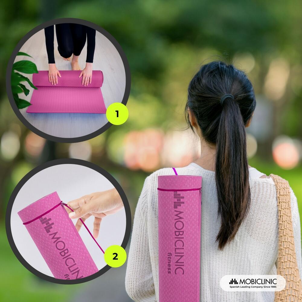 Tappetino yoga fitnessmat antiscivolo impermeabile pilatesmat flessibile 4/7