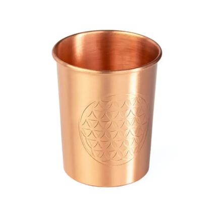 Zestaw 2 miedzianych kubków na wodę 250ml Bodhi