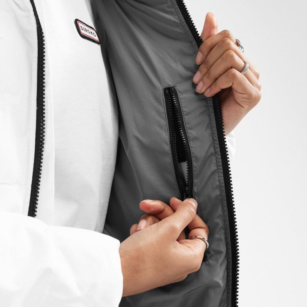 Chaqueta acolchada resistente al agua mujer lifestyle Natur-W Blanco 4/7