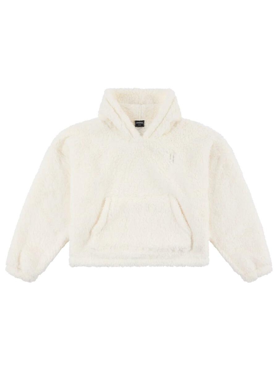 Sweat à capuche moelleux - Femme - Quatre saisons - Teddy - Blanc cassé 7/7