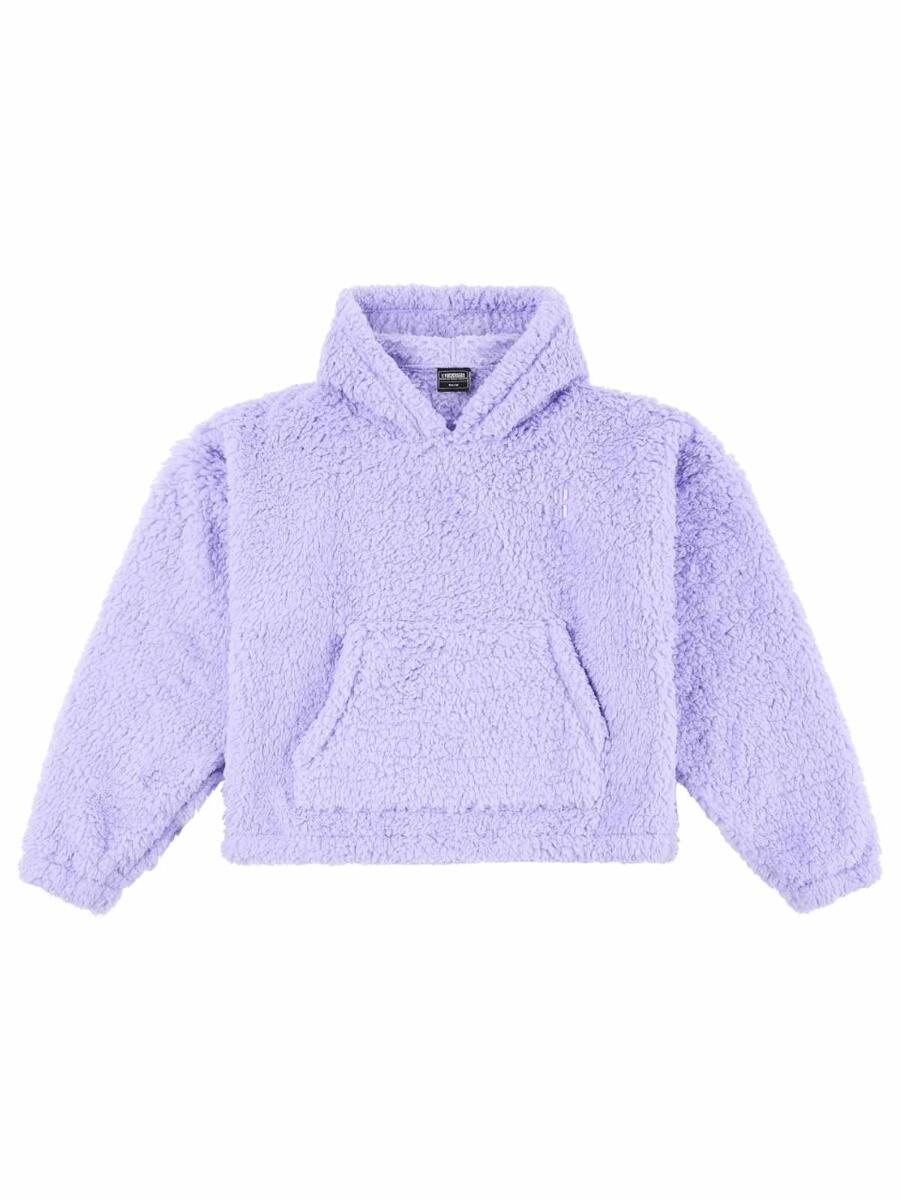 Sweat à capuche moelleux - Femme - Quatre saisons - Teddy - Lilas 7/7