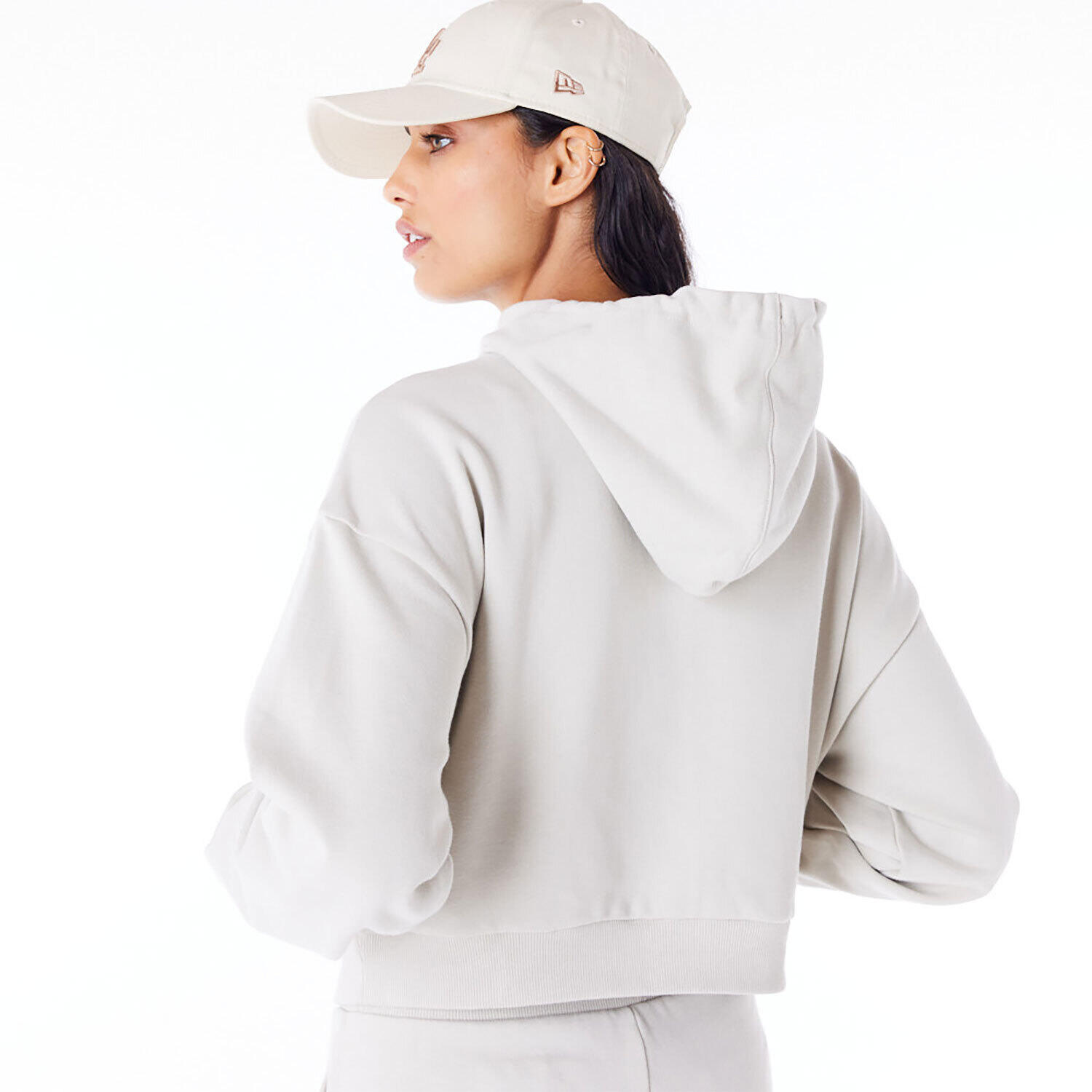 Sweatshirt à capuche crop femme Los Angeles Dodgers MLB 3/5