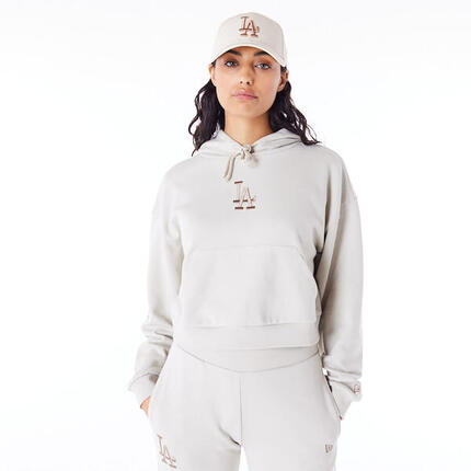 New Era Mlb Lifestyle Crop Hoody Losdod Stnabr Sweatshirt Dame