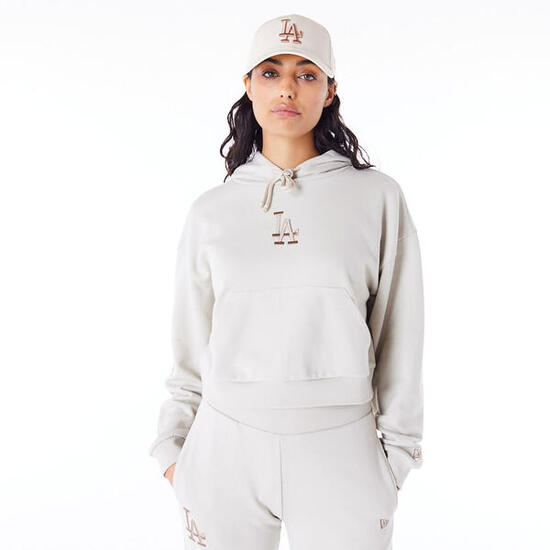 New Era Mlb Lifestyle Crop Hoody Losdod Stnabr Sweatshirt Dame