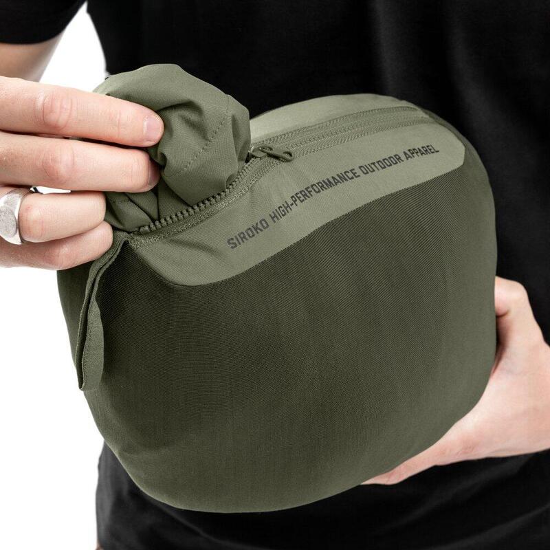 Jacheta puffer rezistent la apă bărbați Sval Verde