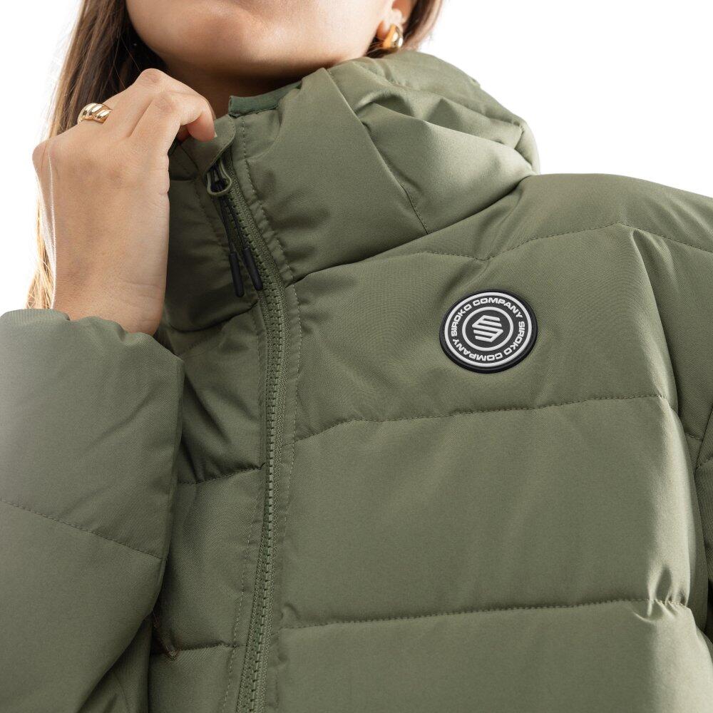 Damen Lifestyle wasserfeste steppjacke Sval-W Grün 5/8