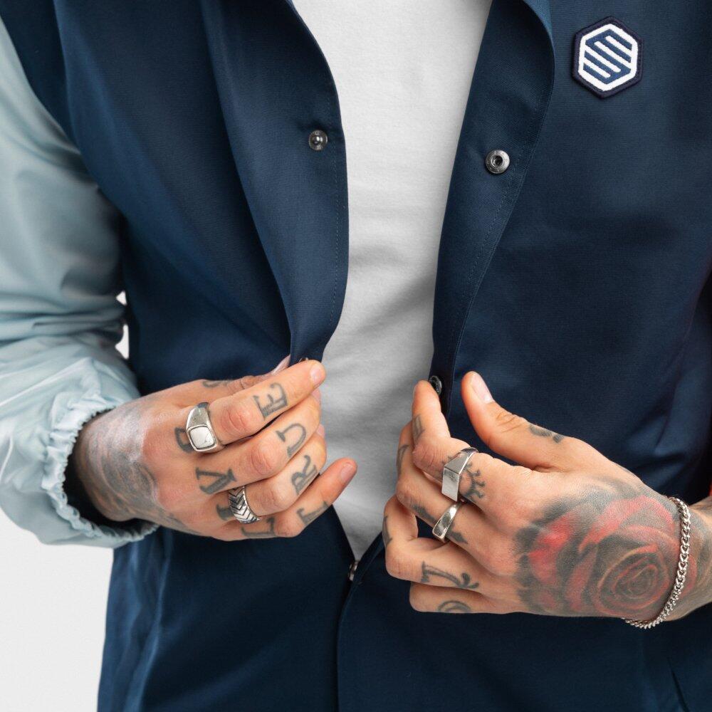 Herren Lifestyle coach-jacke für Cloud 9 Marineblau 5/7