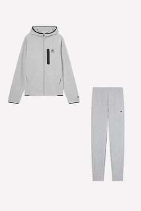 Champion Chándal Hooded Fullzip Suit Gris
