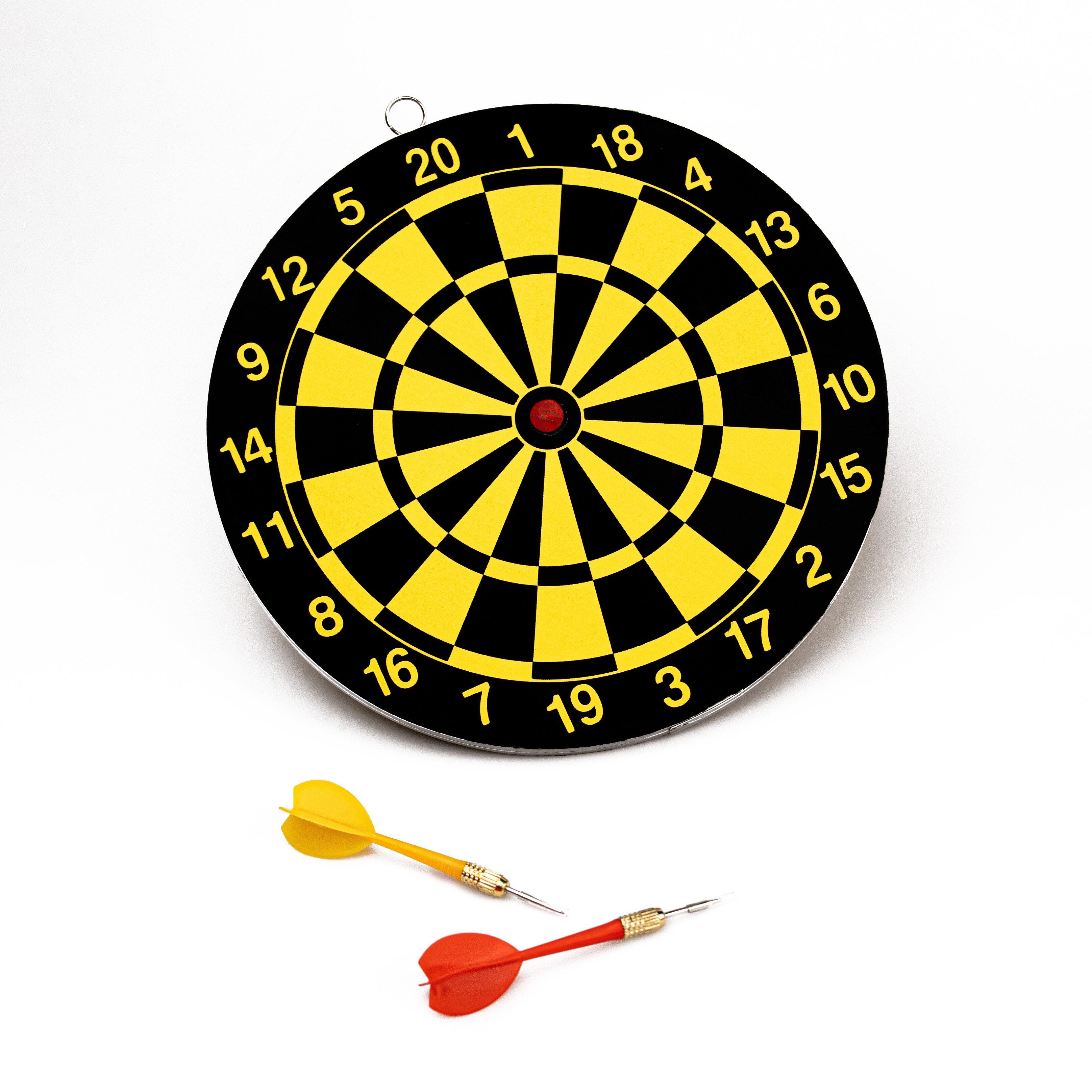 ACRA Terč na šipky 10" W3021DB, kovový rám, 2 šipky