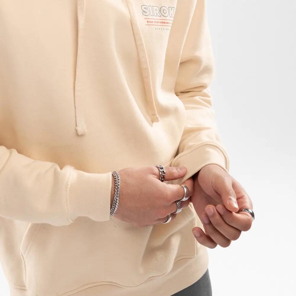 Men Lifestyle 's hooded sweatshirt Bliss Beige 4/7