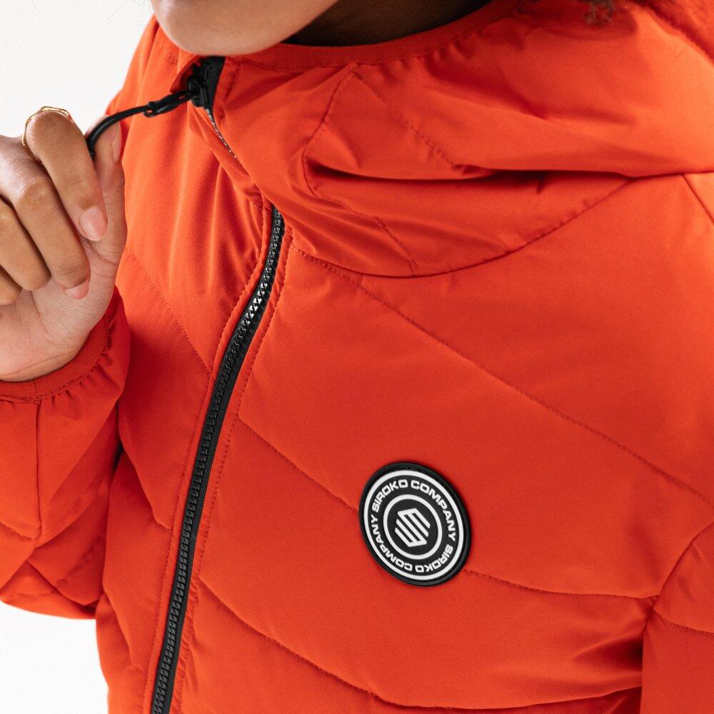 Doudoune imperméable femme Lifestyle Fire-W Orange Vif 4/7