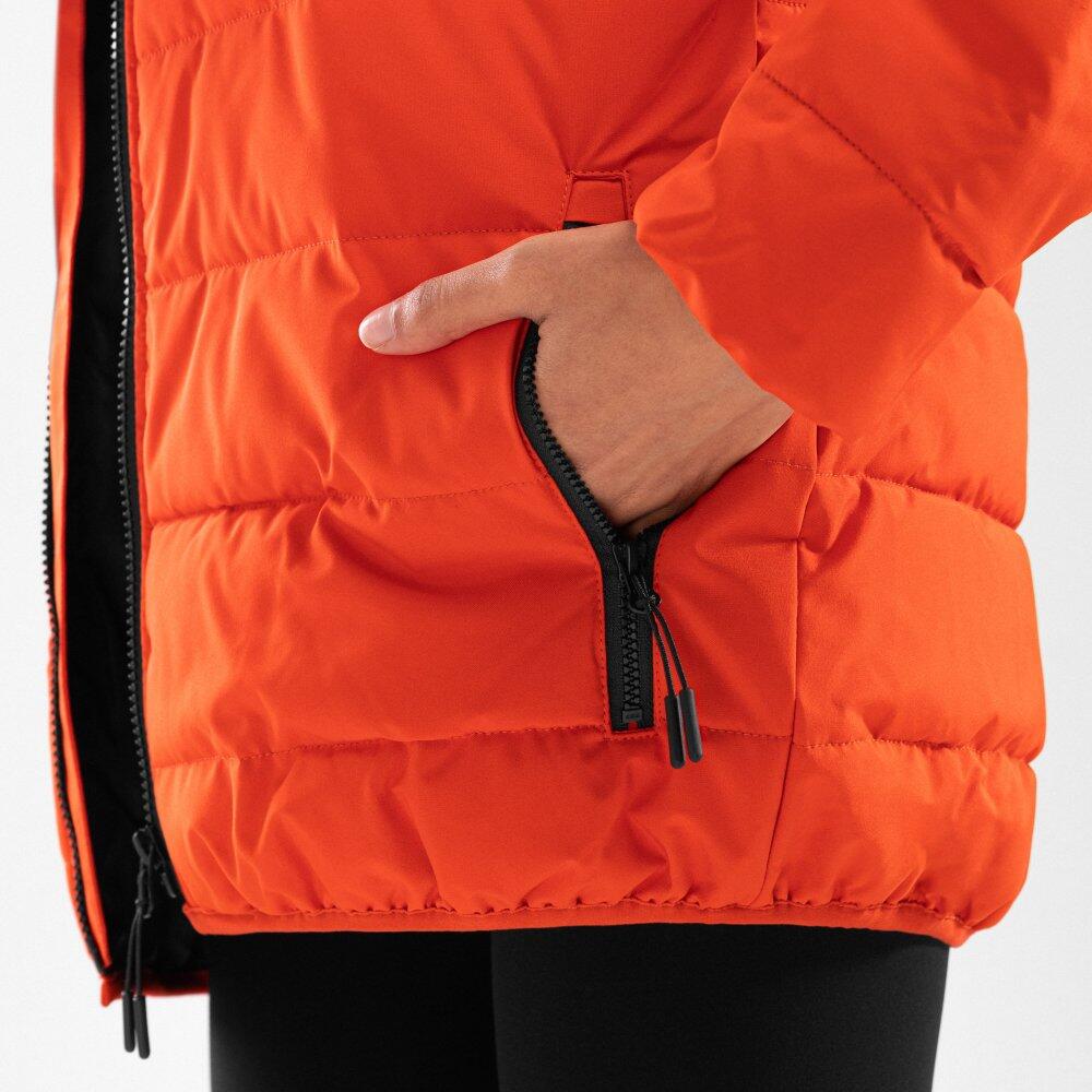 Doudoune imperméable femme Lifestyle Fire-W Orange Vif 5/7