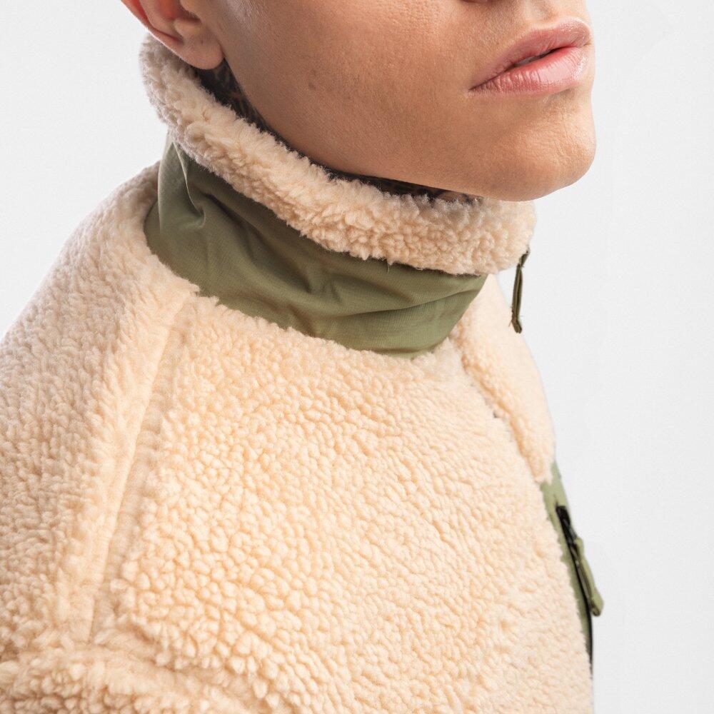 Veste sherpa homme Lifestyle Walnut Beige 4/7