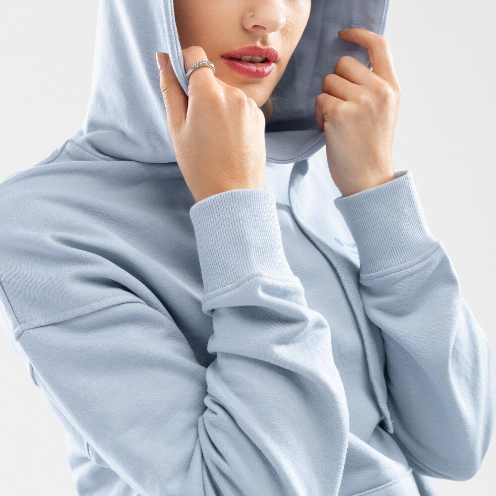 Sweat à capuche femme Lifestyle Splash-W Bleu électrique 4/7