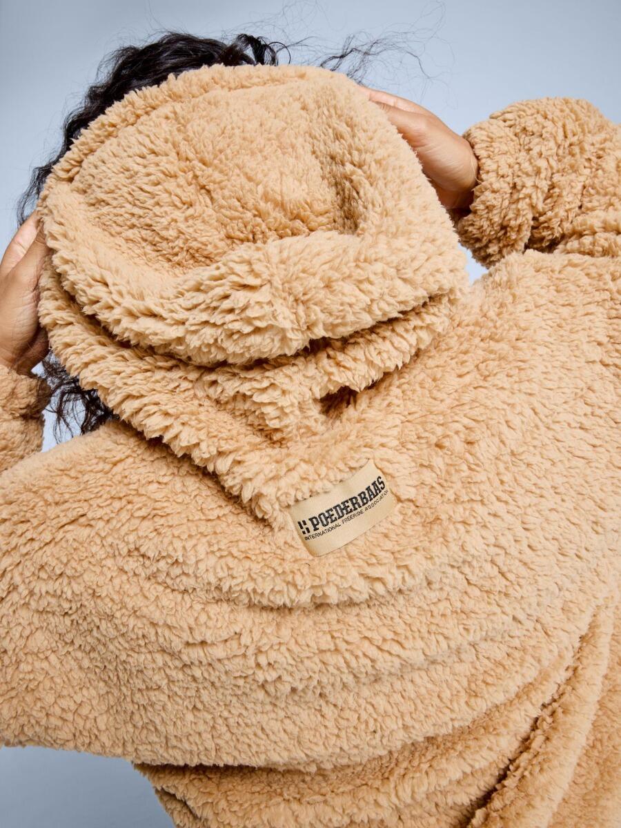 Sweat à capuche moelleux - Femme - Quatre saisons - Teddy - Sable chaud 4/6