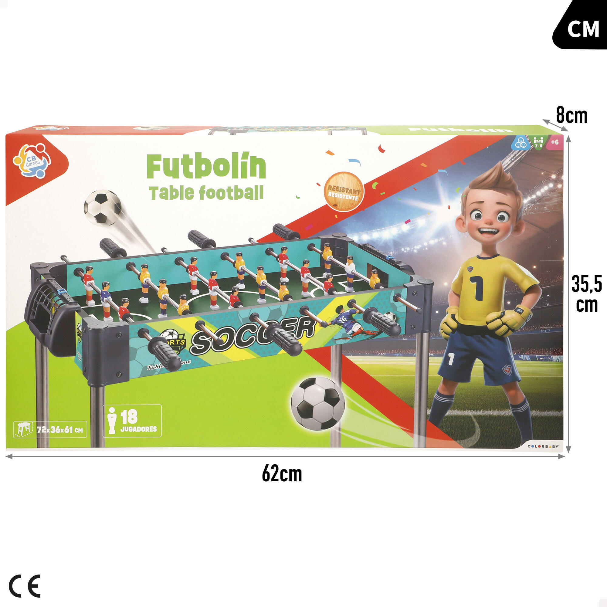 Calcio balilla 72X36X61 cm CB Games 7/7