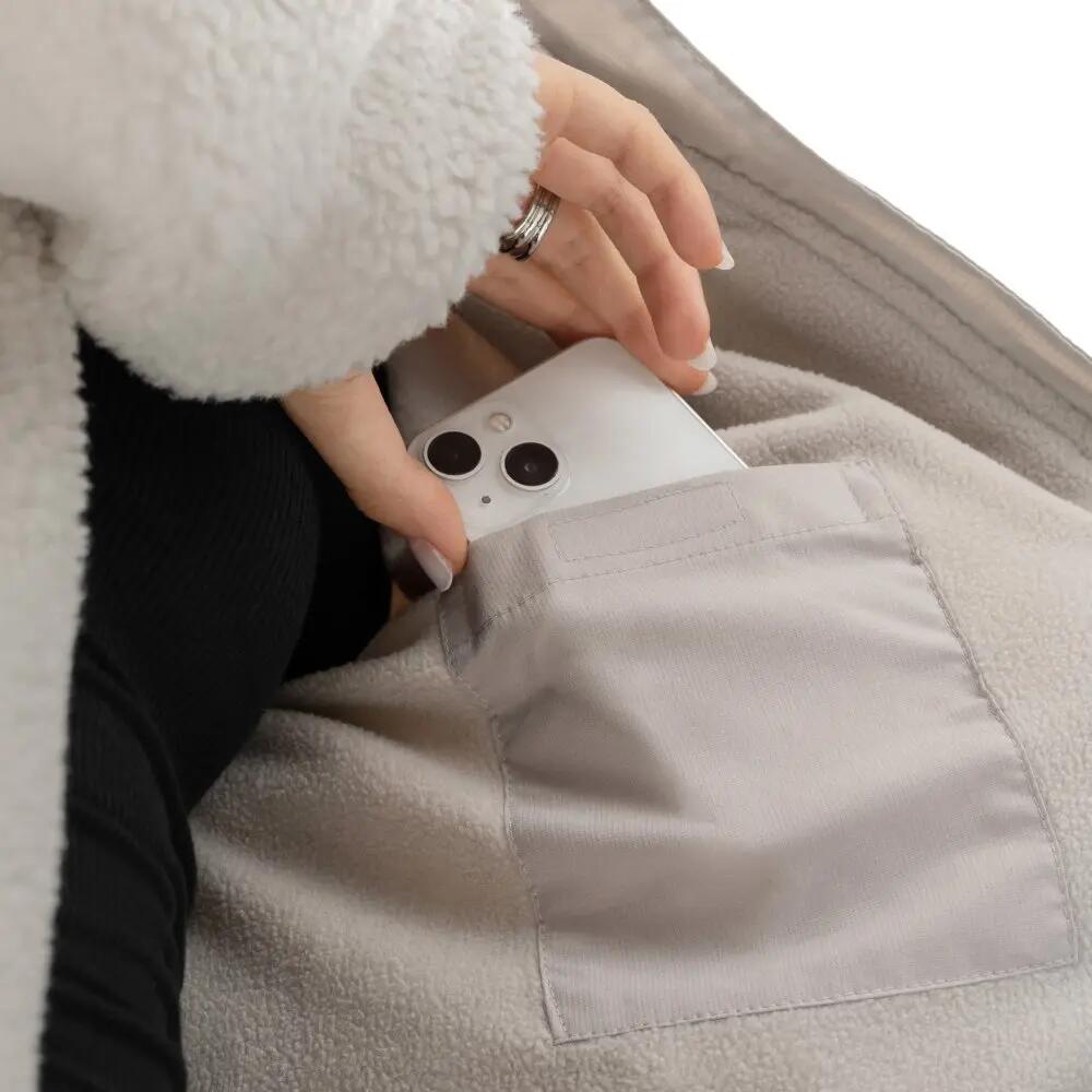 Veste sherpa femme Lifestyle Inari-W Beige 5/8
