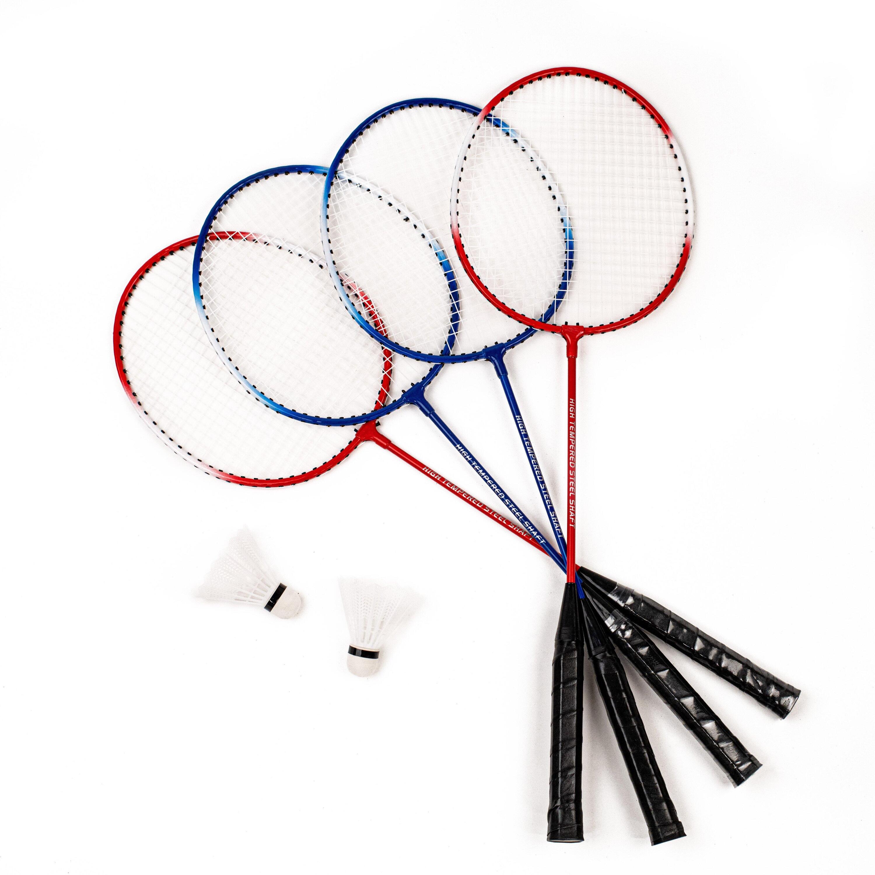 Badmintonový set - 4 rakety, síť a míčky 3/7