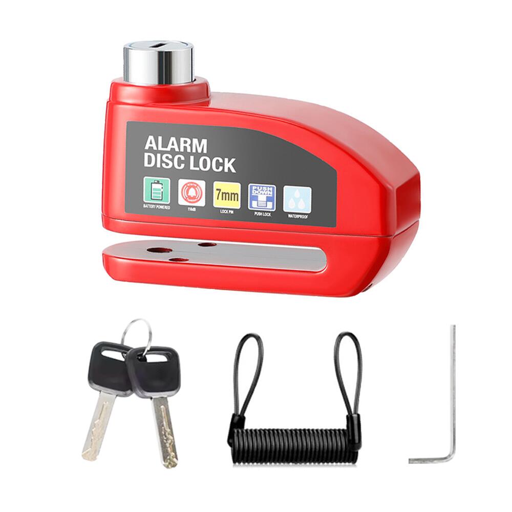 Cadenas "Alarm Disk Lock" rouge 2/3