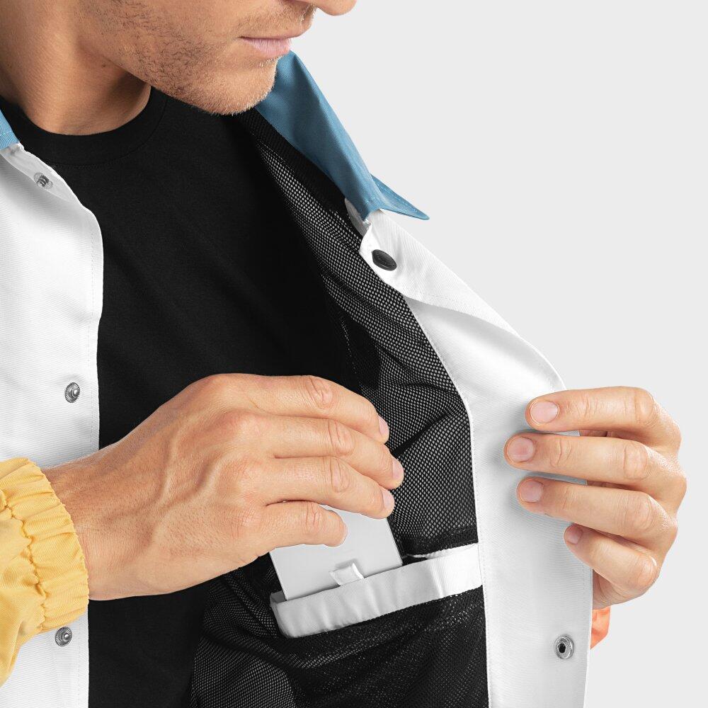 Veste coach homme Lifestyle Mentawai Blanc 5/7