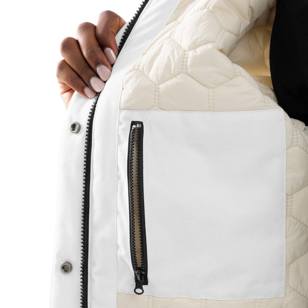 Parka com isolamento térmico para mulher Lifestyle Abisko Branco 6/7