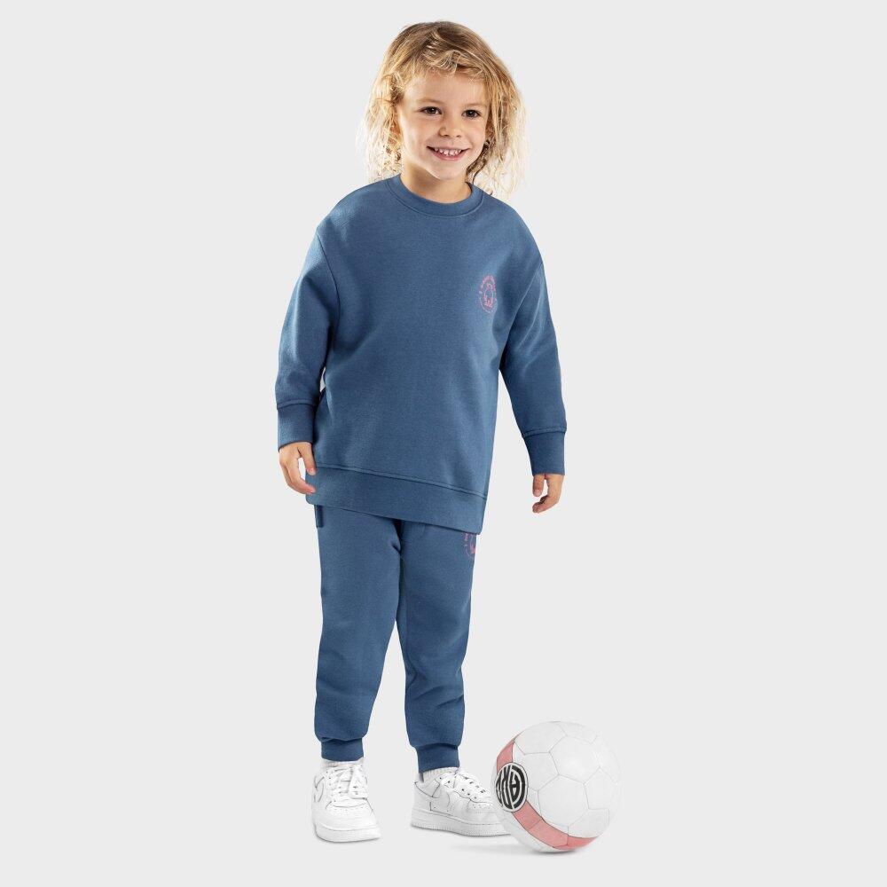 Kinder Lifestyle Jungen-Sweatshirt Glob Blau 4/7