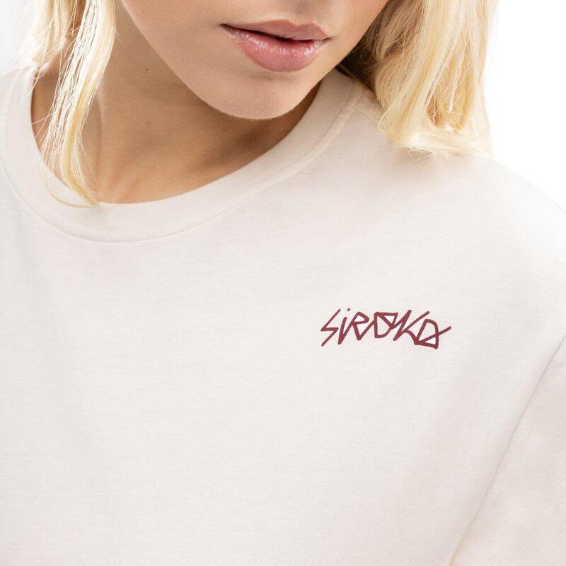 Dámský crop top volného střihu IBZ Eivissa Ivory