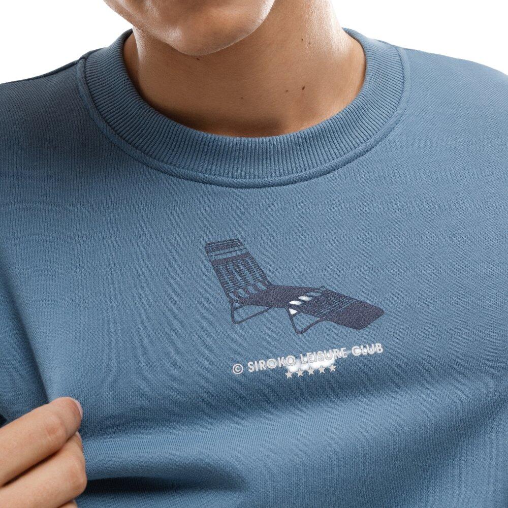 Sweat-shirt coton bio homme Lifestyle Summer Blue Bleu 5/6